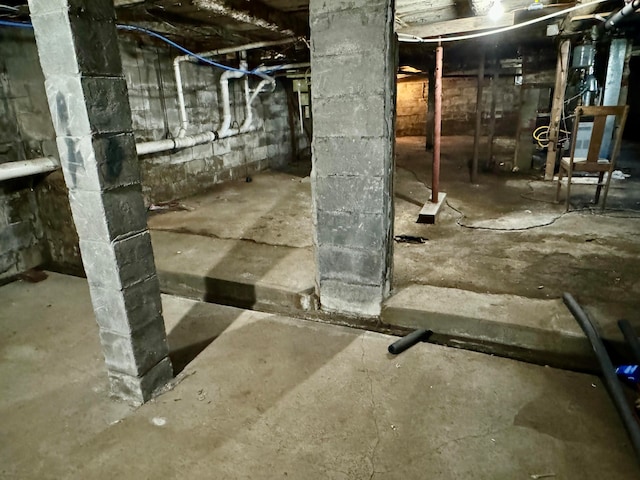 view of basement