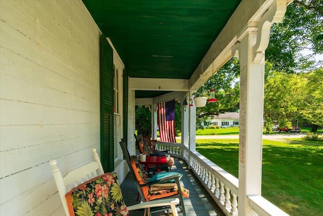 292300 Main Rd, Islesboro, ME 04848 - view of patio featuring covered porch