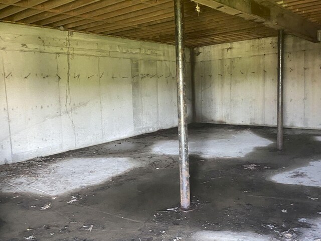 view of basement