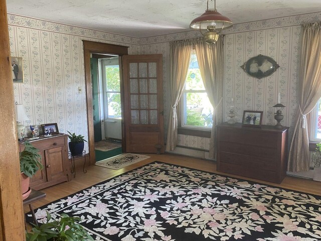 foyer featuring light hardwood / wood-style flooring