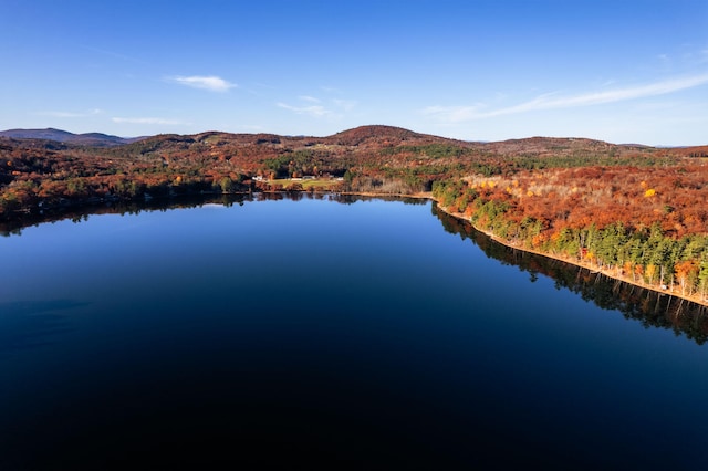 property view of water with a mountain view