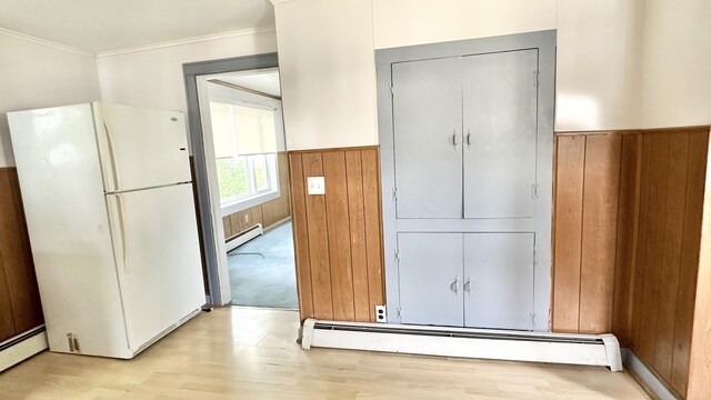 closet with a baseboard radiator