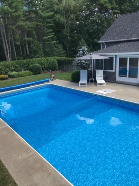 view of pool with a patio