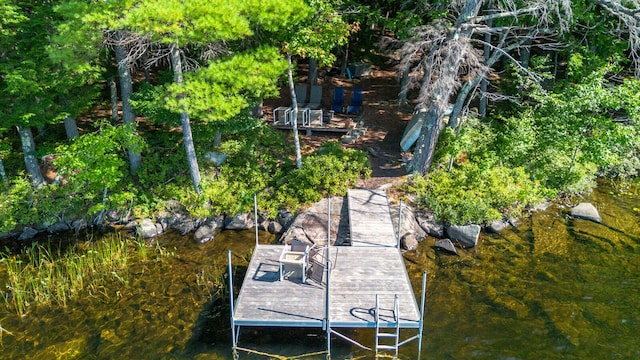 exterior space featuring a water view