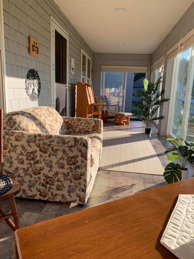 view of sunroom / solarium