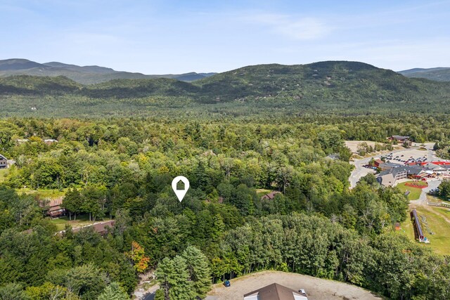 aerial view featuring a mountain view