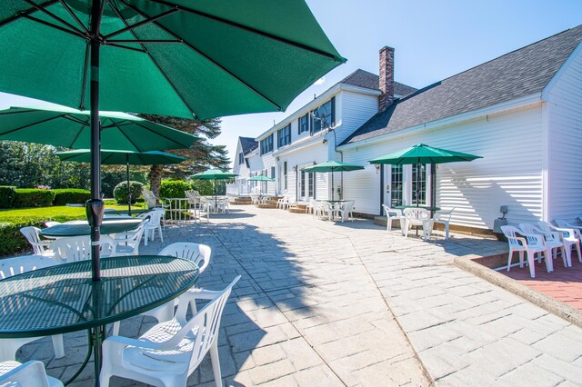 view of patio featuring french doors