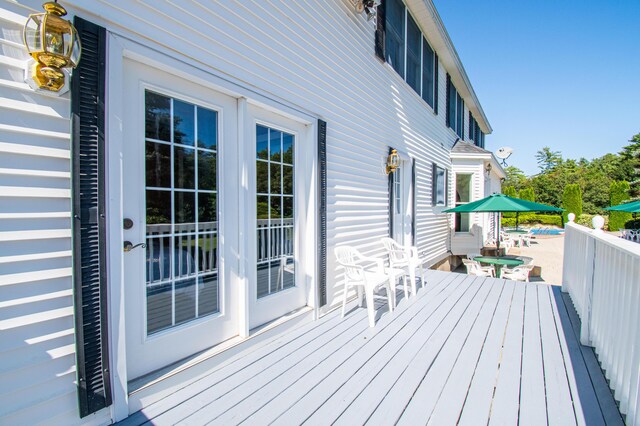 view of wooden terrace