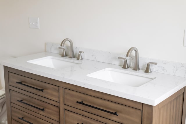 268 Merrill Rd, Levant, ME 04456 - bathroom with double vanity