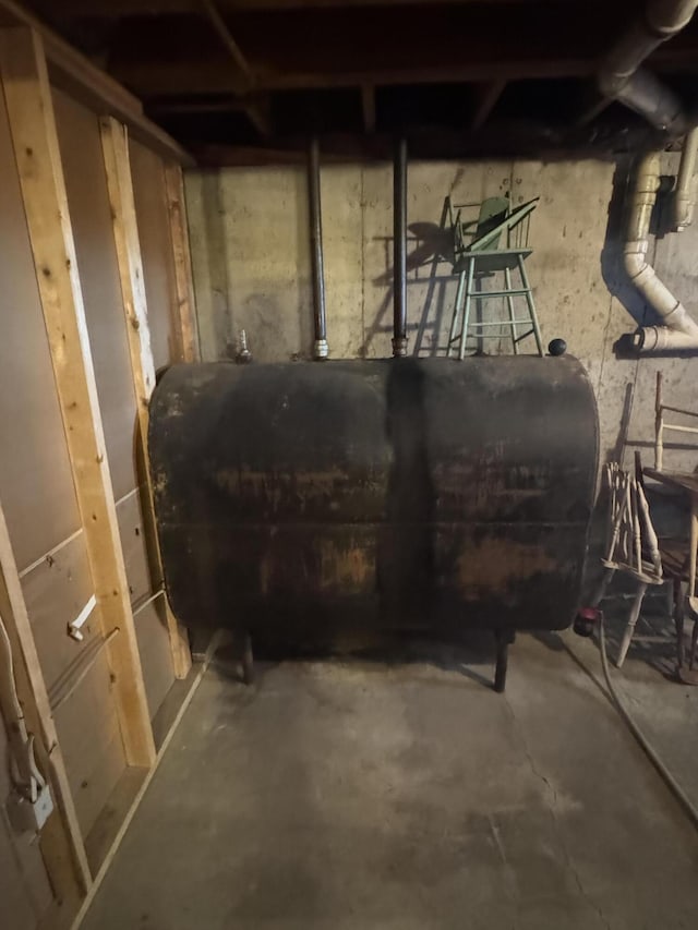 265 Main Rd, Bradford, ME 04410 - unfinished basement with heating fuel