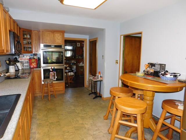 kitchen with double oven