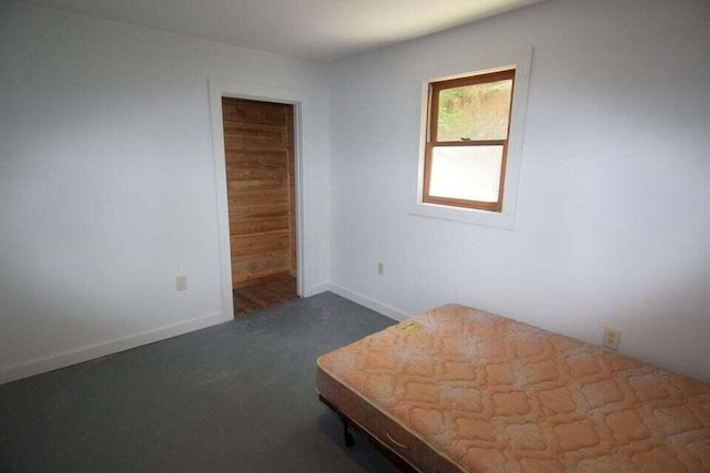 unfurnished bedroom featuring carpet