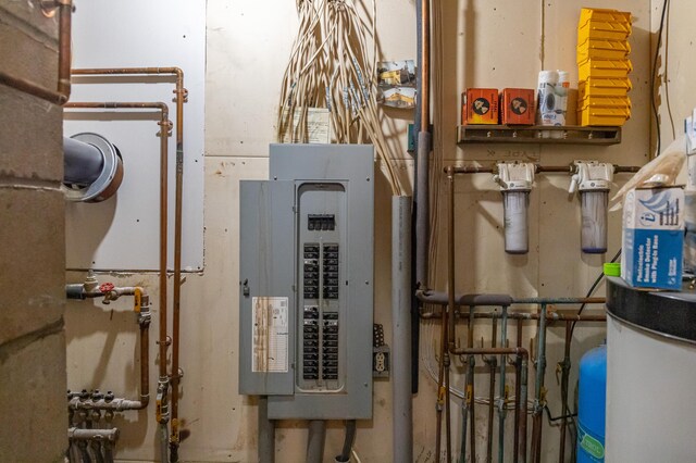 utility room featuring electric panel