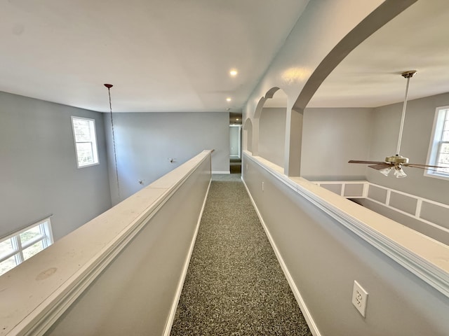 23 Millvale Rd, Bucksport, ME 04416 - hall featuring baseboards and recessed lighting