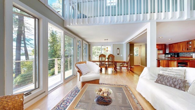 sunroom featuring a wealth of natural light