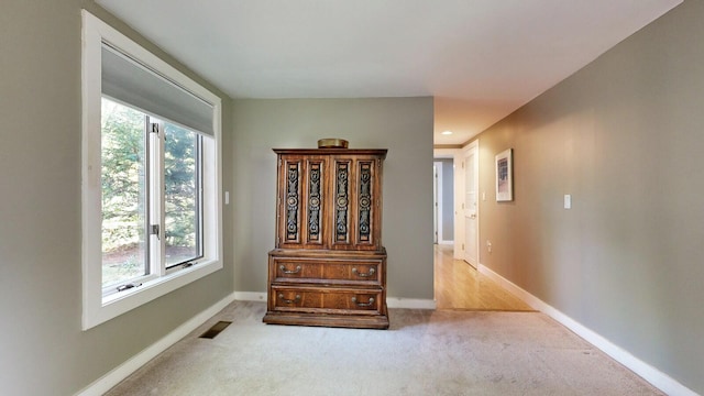 interior space with carpet flooring