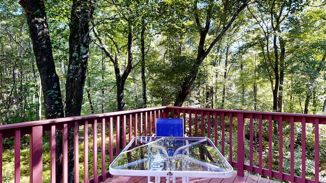 view of wooden terrace