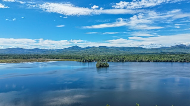 water view with a mountain view