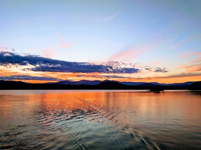 property view of water with a mountain view