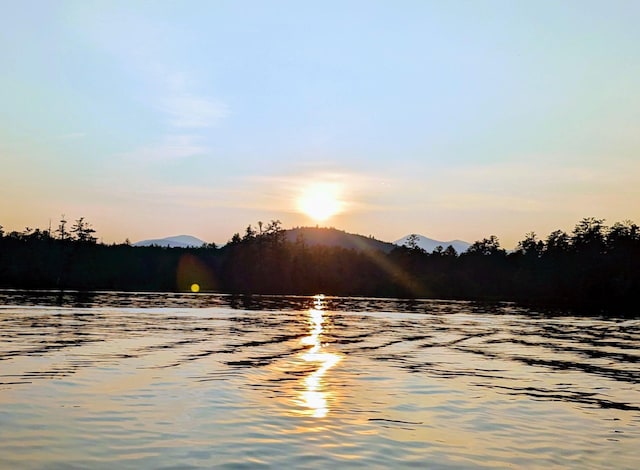 property view of water featuring a mountain view