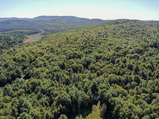 aerial view featuring a mountain view