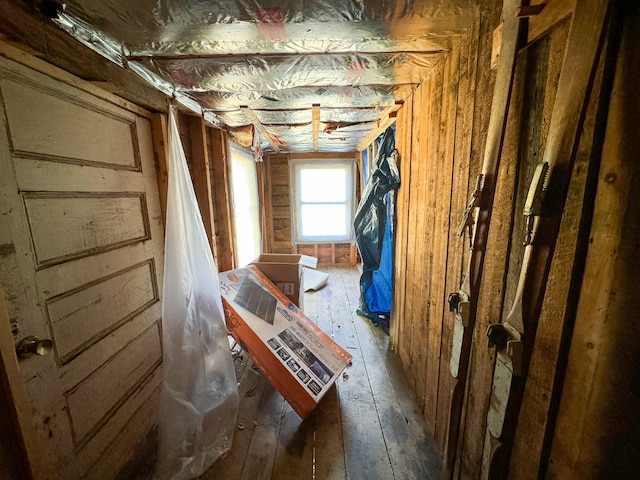 miscellaneous room with hardwood / wood-style flooring