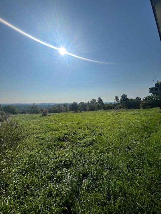 view of landscape featuring a rural view