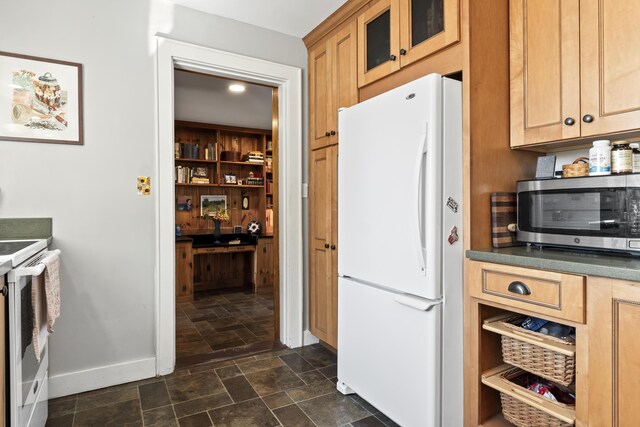 kitchen with appliances with stainless steel finishes