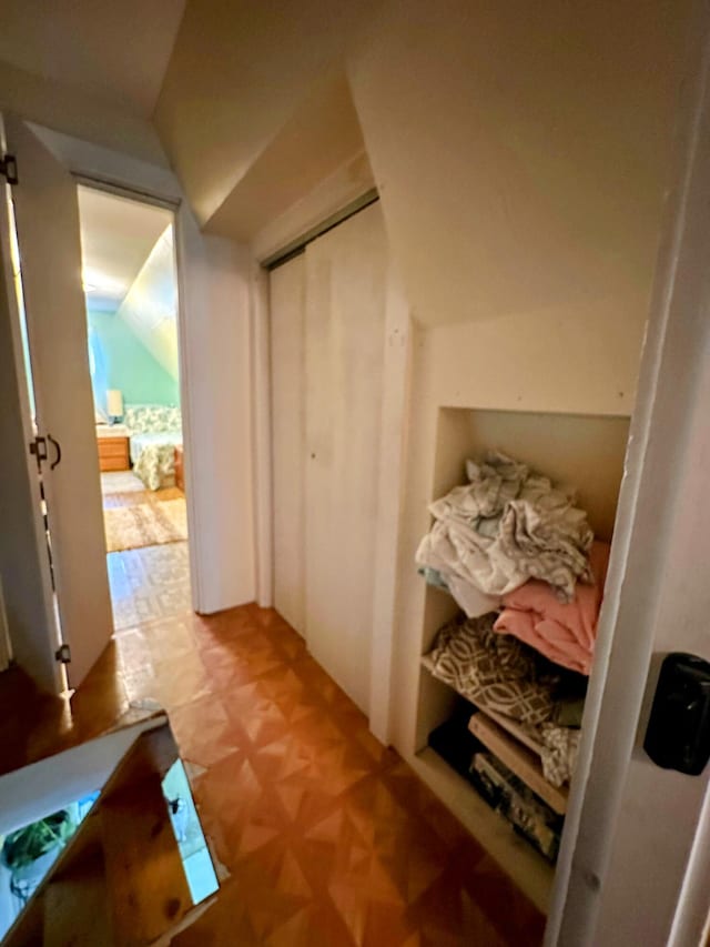 32 Dinsmore Ln, Whiting, ME 04691 - hall with lofted ceiling