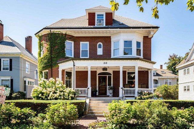 view of front of house with covered porch