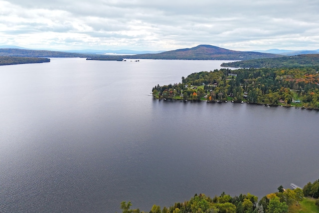 property view of water with a mountain view