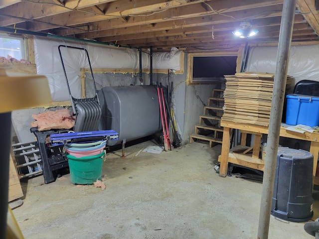 458 Lambert Rd, Brewer, ME 04412 - unfinished basement featuring heating fuel