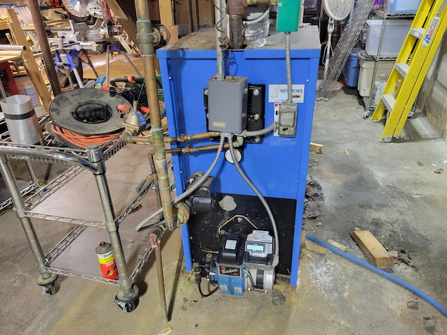 458 Lambert Rd, Brewer, ME 04412 - utilities featuring a heating unit
