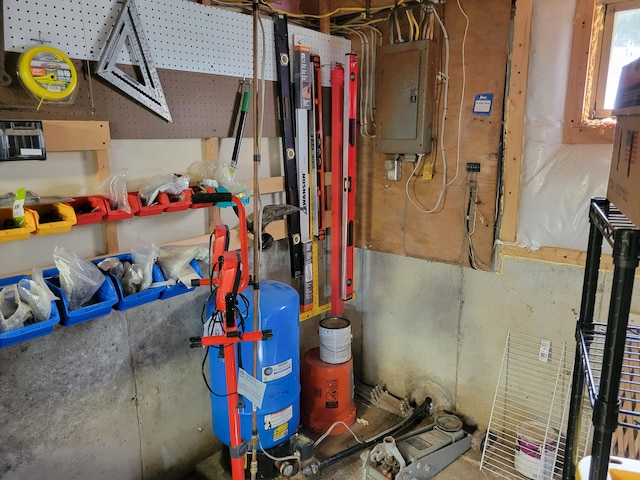 458 Lambert Rd, Brewer, ME 04412 - utility room with electric panel