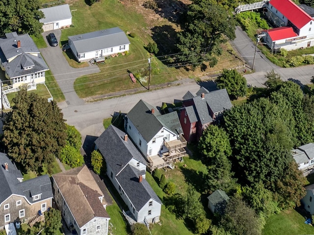 aerial view featuring a residential view