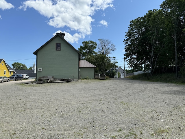 view of side of property