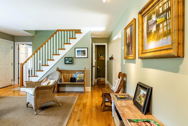 interior space featuring light hardwood / wood-style floors