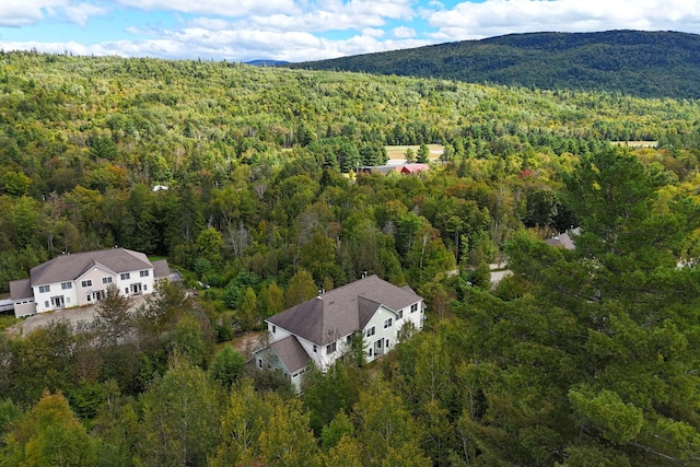 bird's eye view featuring a mountain view