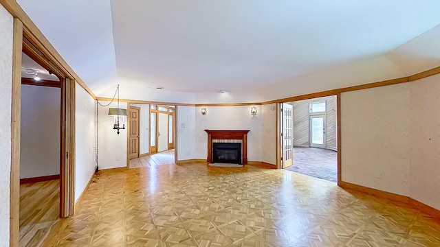 view of unfurnished living room