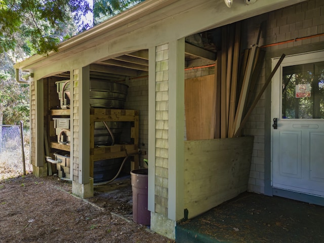 view of horse barn