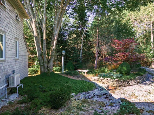 view of yard with ac unit