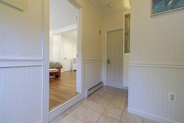 property entrance with baseboard heating