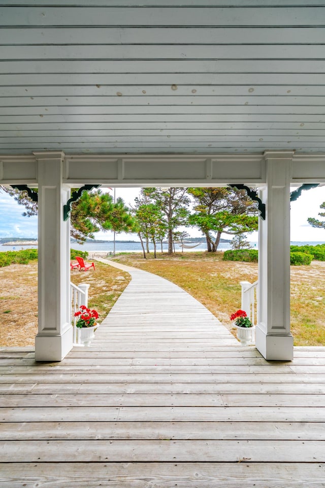 view of deck