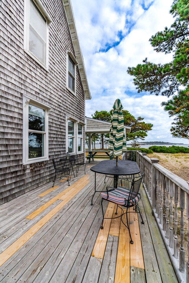 view of wooden terrace