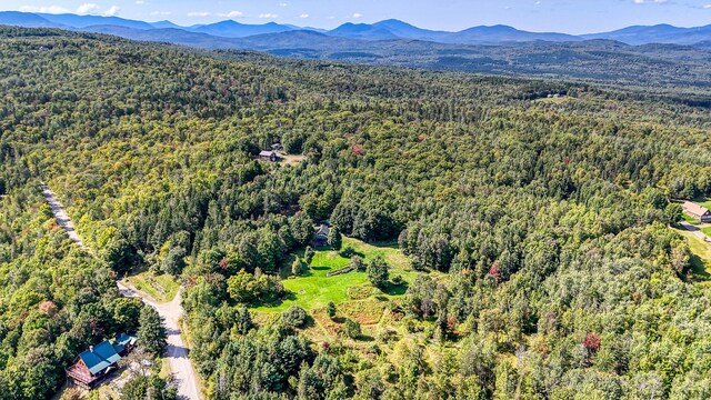 aerial view featuring a mountain view