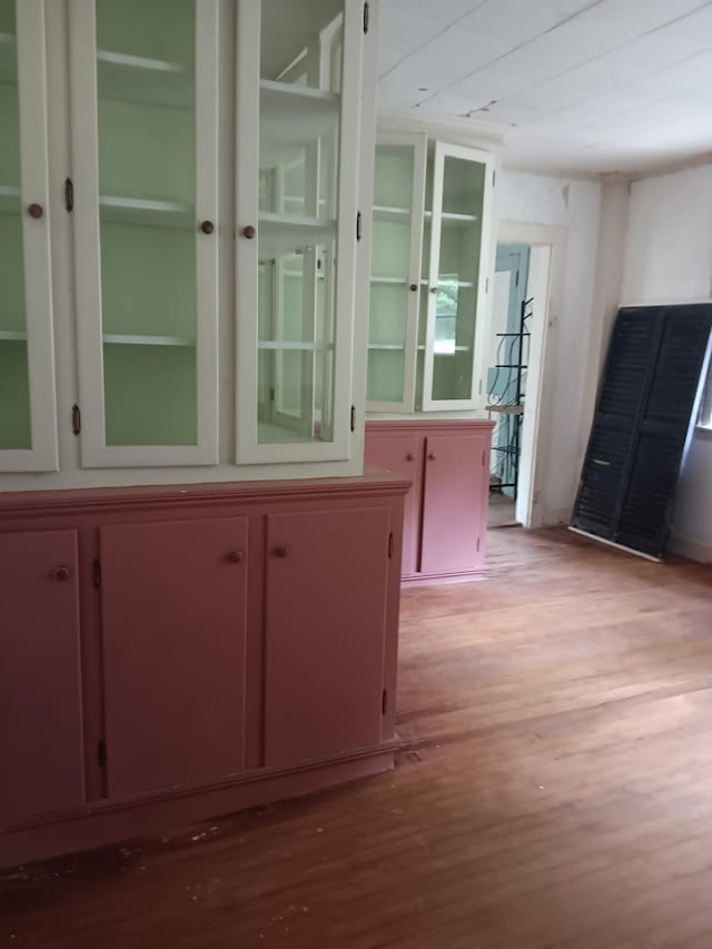 interior space featuring wood finished floors