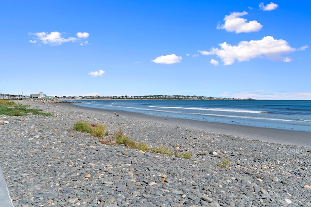 water view with a view of the beach