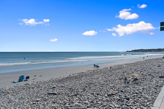 property view of water with a view of the beach