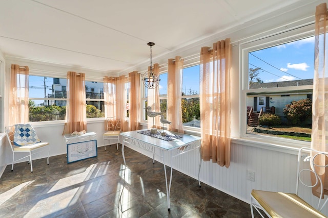 view of sunroom