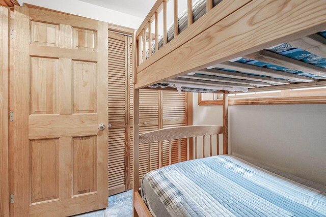 bedroom featuring a closet